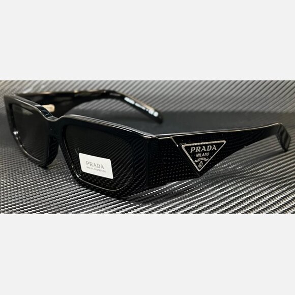 Prada Men's Black Grey 55mm Sunglasses